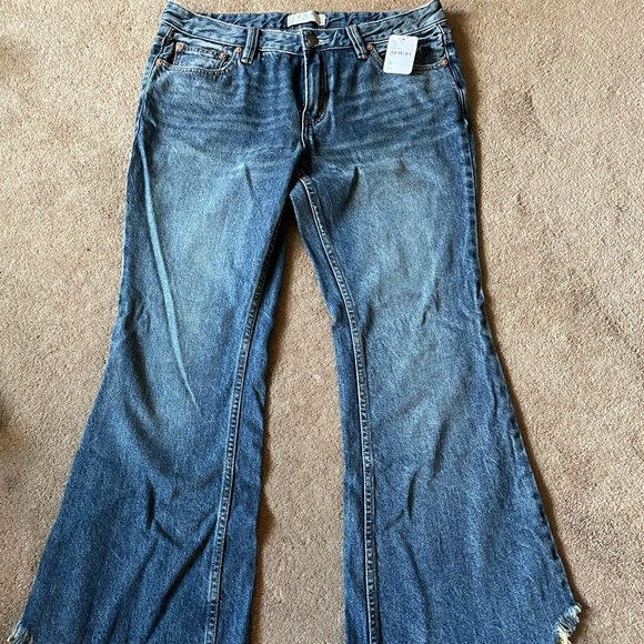 Free People - We the free wide flare jeans size 28 - Picture 1 of 5